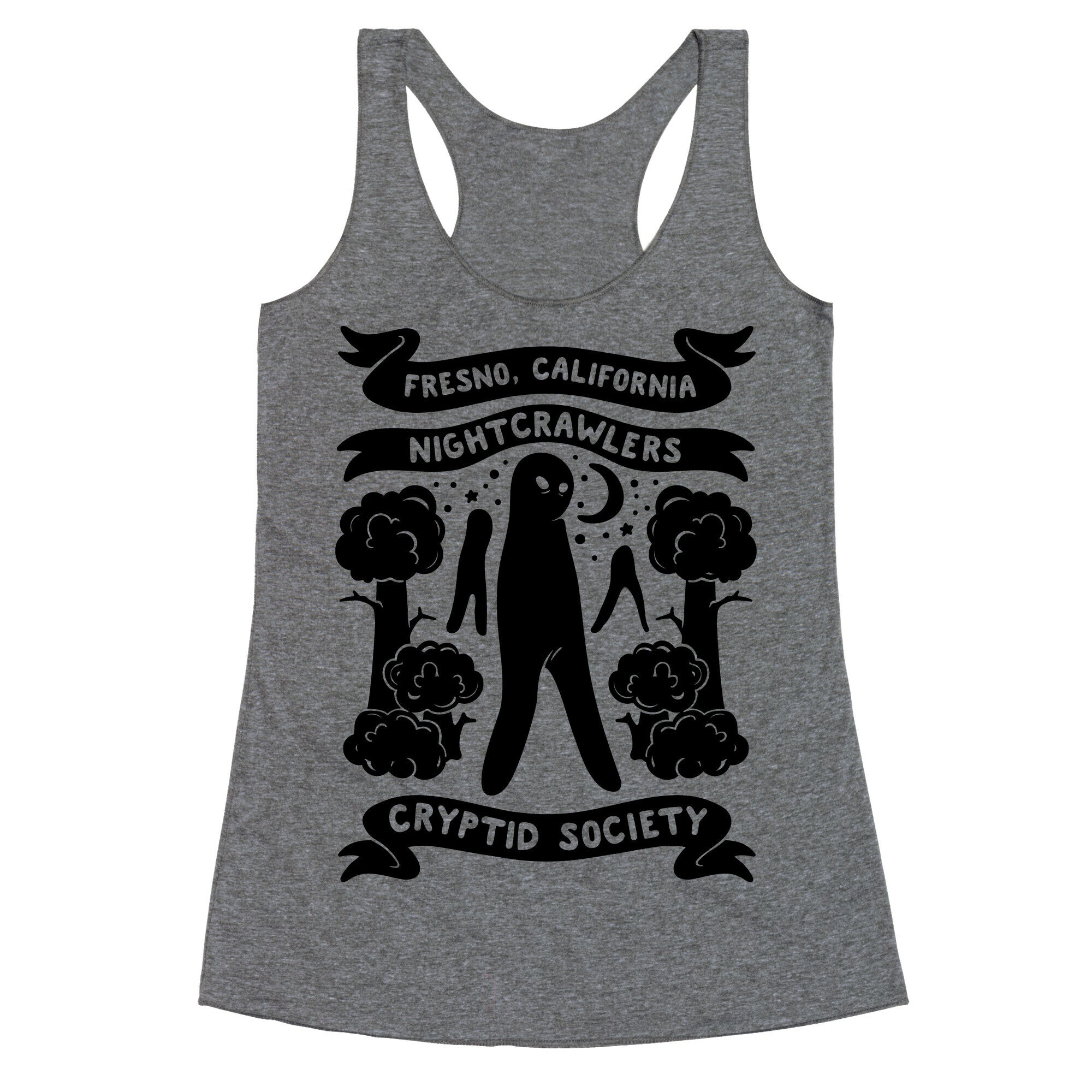 Fresno Nightcrawlers Cryptid Society  Racerback Tank