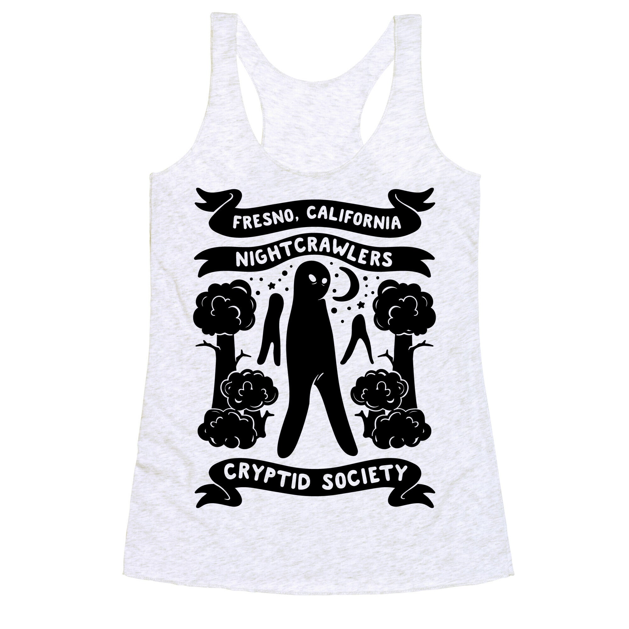 Fresno Nightcrawlers Cryptid Society  Racerback Tank