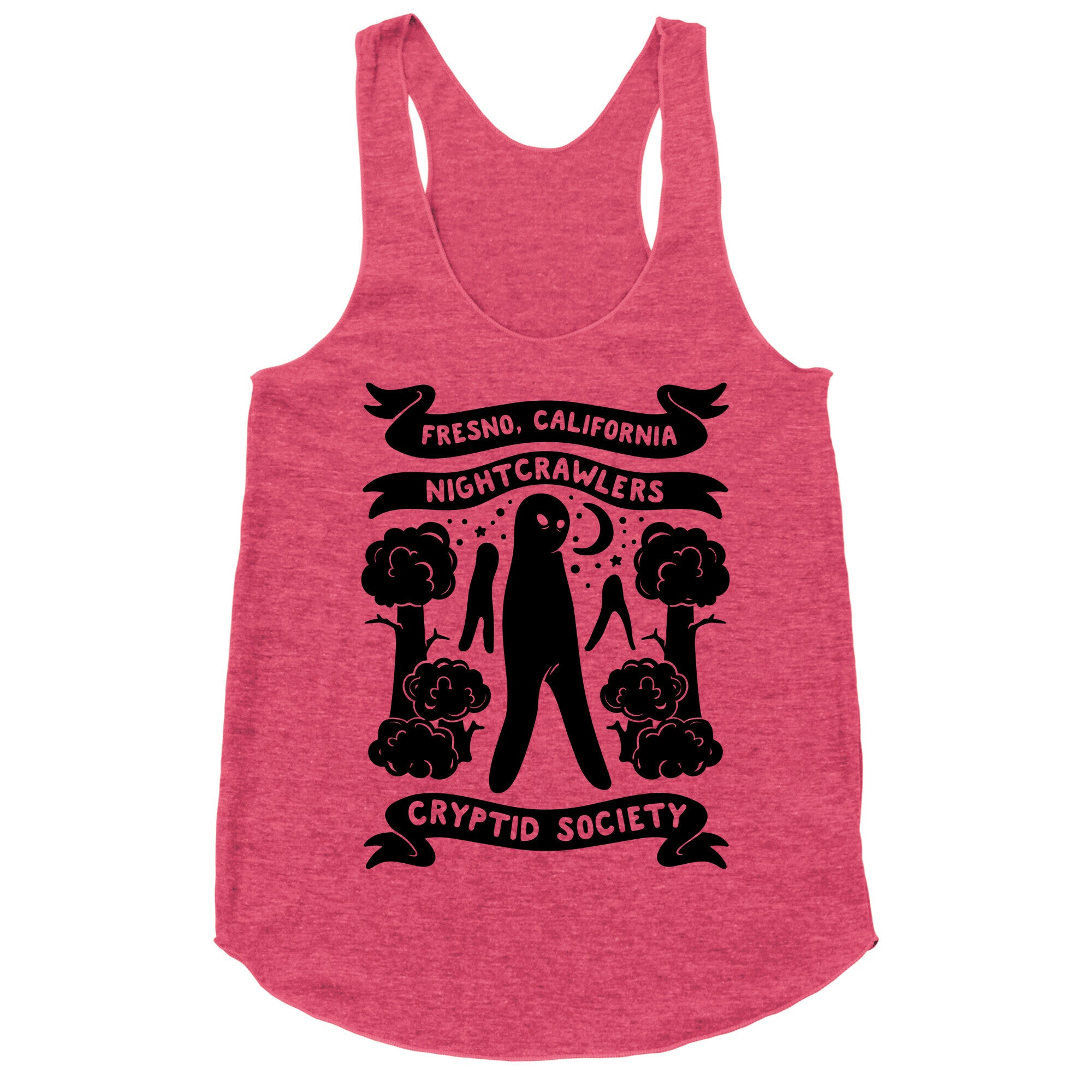 Fresno Nightcrawlers Cryptid Society  Racerback Tank