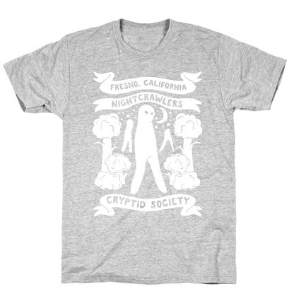 Fresno Nightcrawlers Cryptid Society White Print T-Shirt