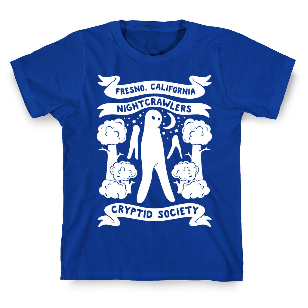 Fresno Nightcrawlers Cryptid Society White Print T-Shirt
