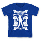 Fresno Nightcrawlers Cryptid Society White Print T-Shirt