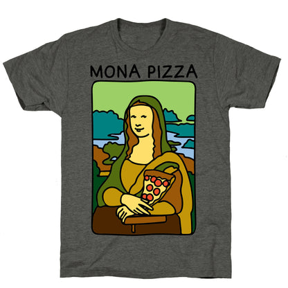 Mona Pizza Parody Unisex Triblend Tee