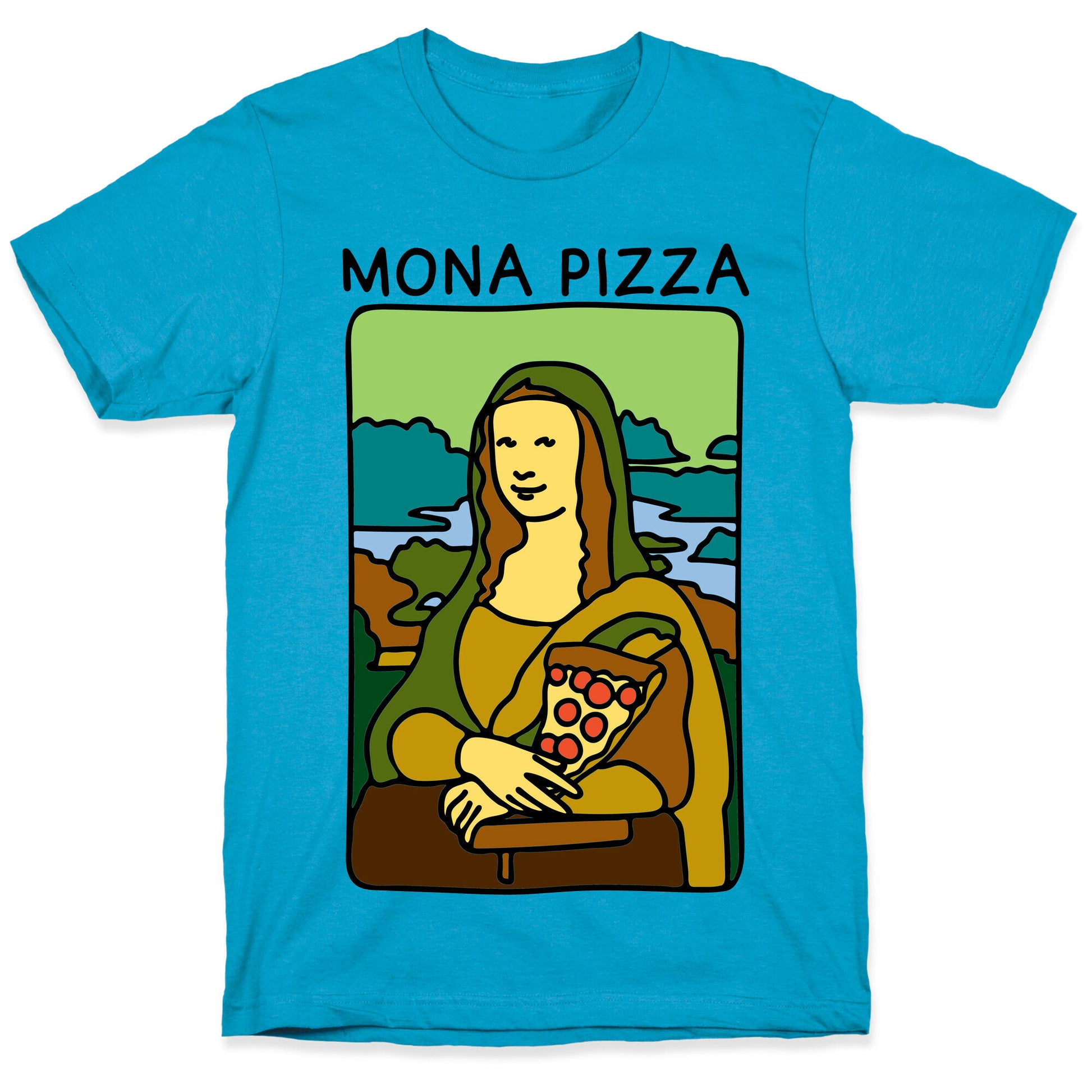 Mona Pizza Parody Unisex Triblend Tee