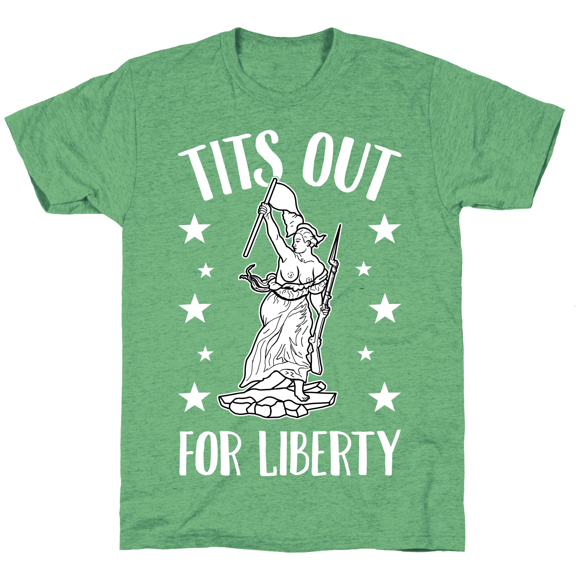 Tits Out For Liberty Unisex Triblend Tee