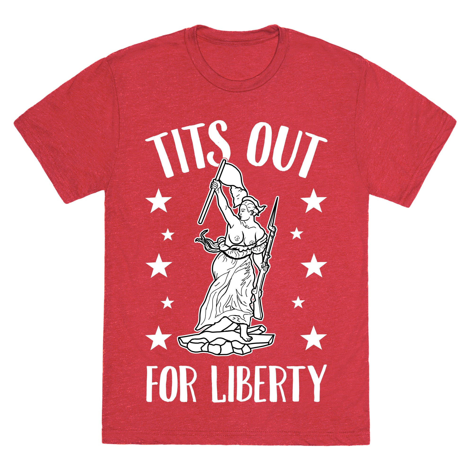 Tits Out For Liberty Unisex Triblend Tee