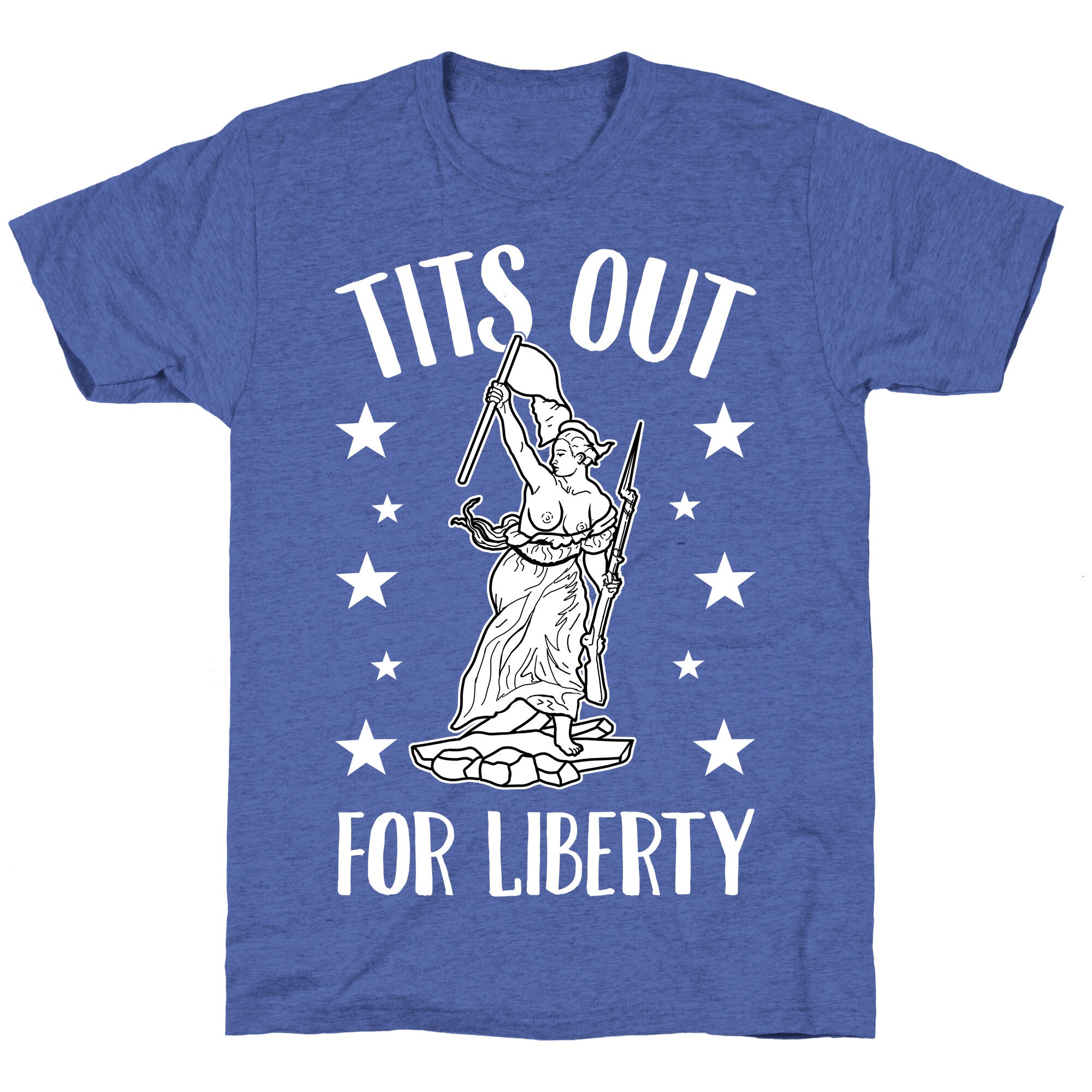 Tits Out For Liberty Unisex Triblend Tee