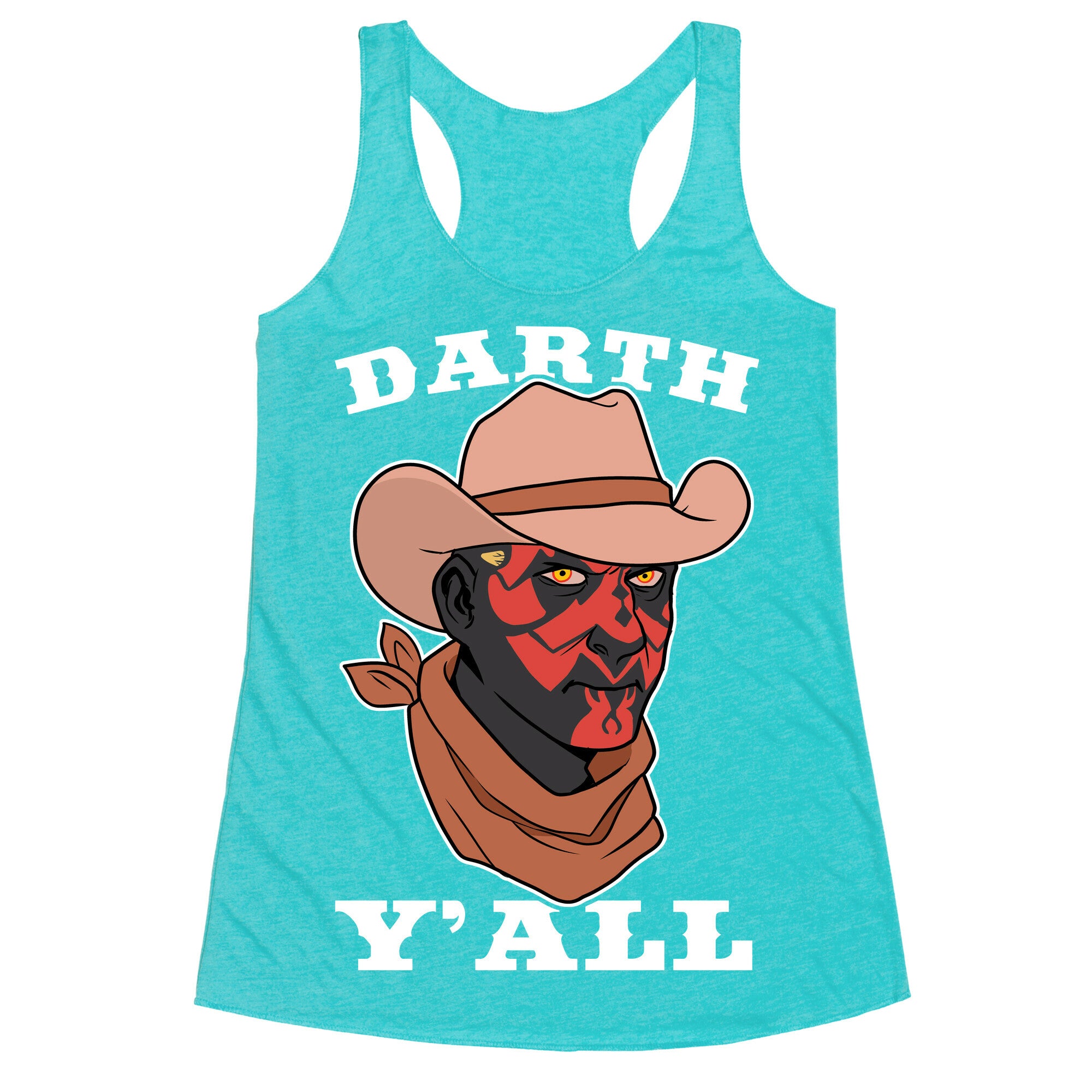 Darth Y'all Racerback Tank