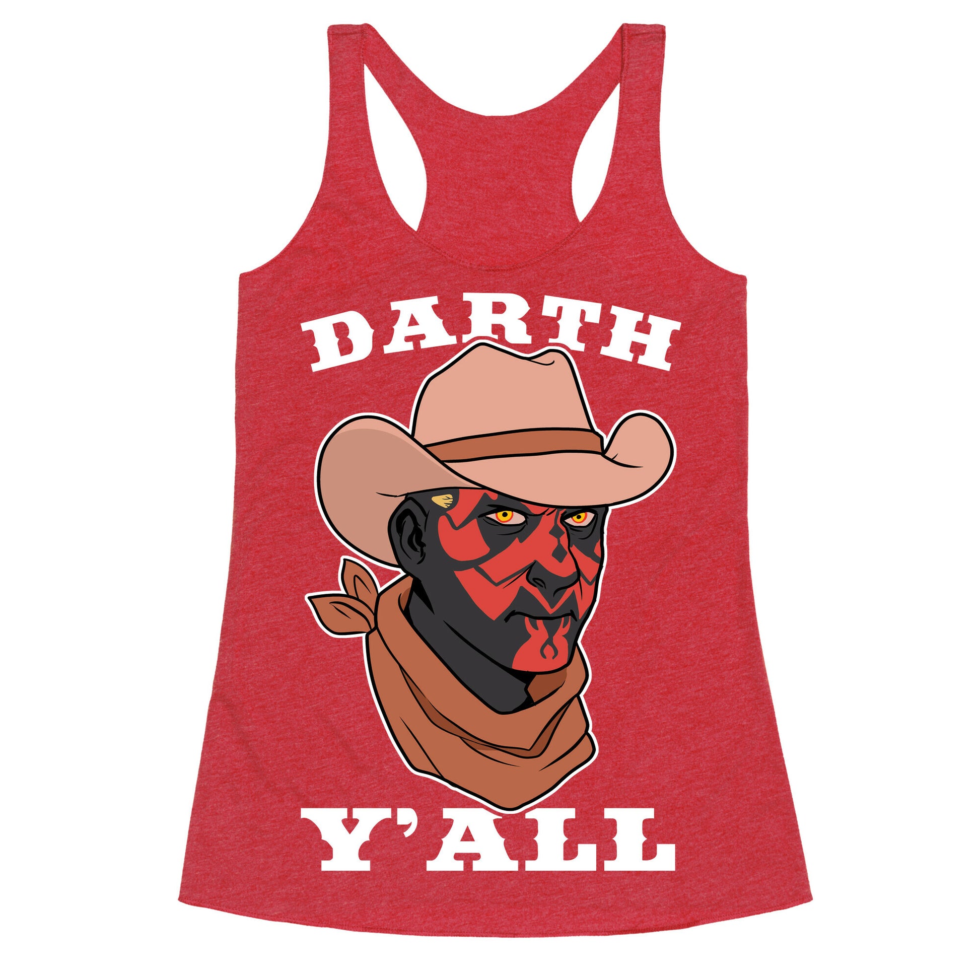 Darth Y'all Racerback Tank