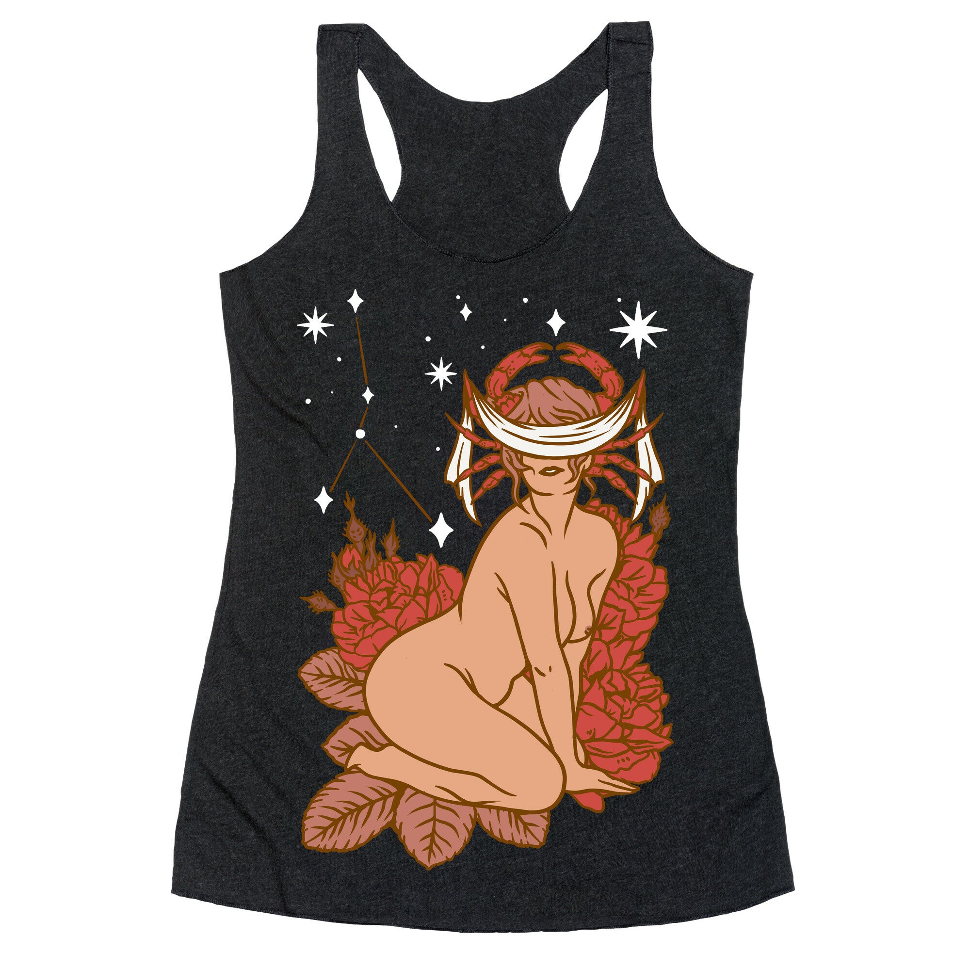 Zodiac Pinup Cancer Racerback Tank