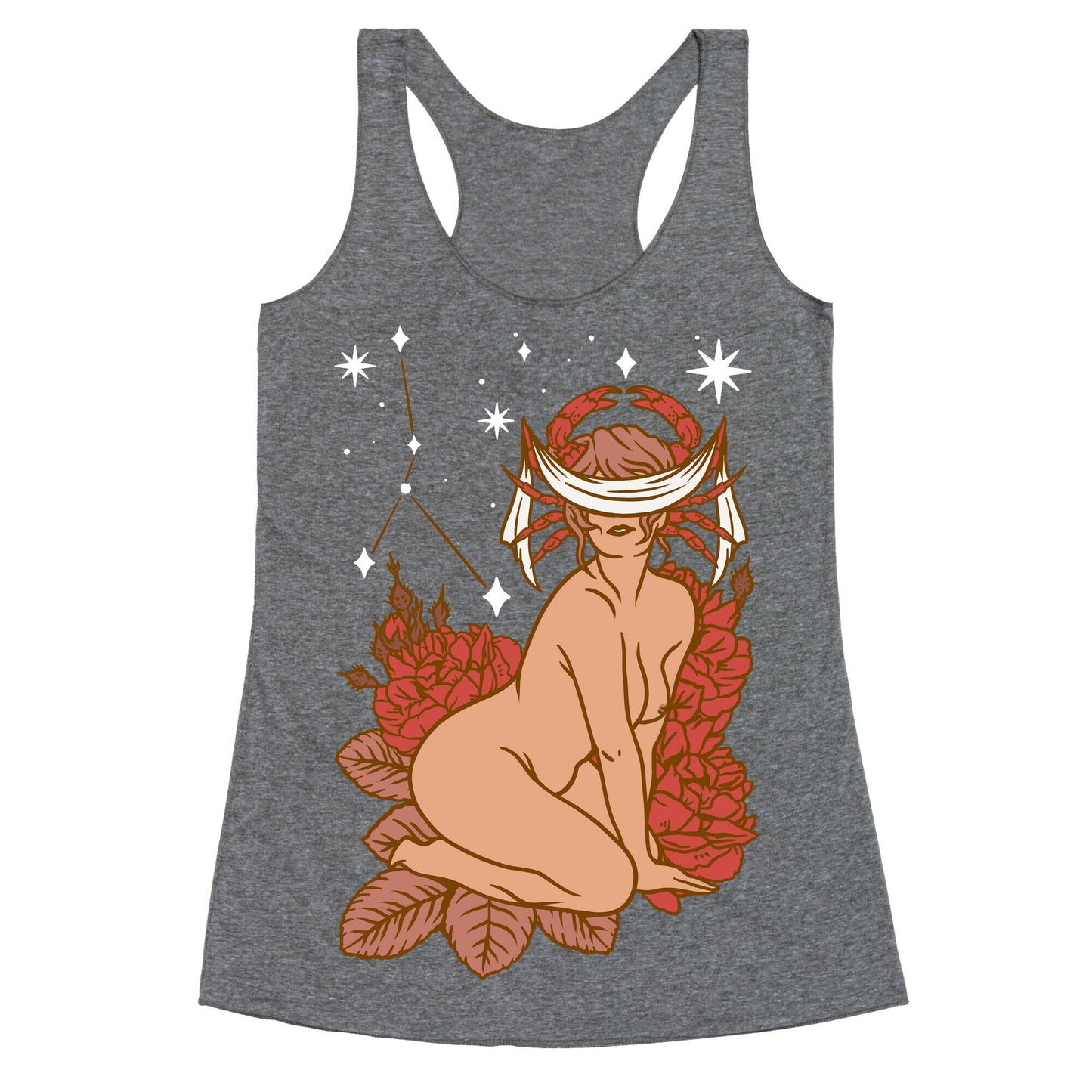 Zodiac Pinup Cancer Racerback Tank
