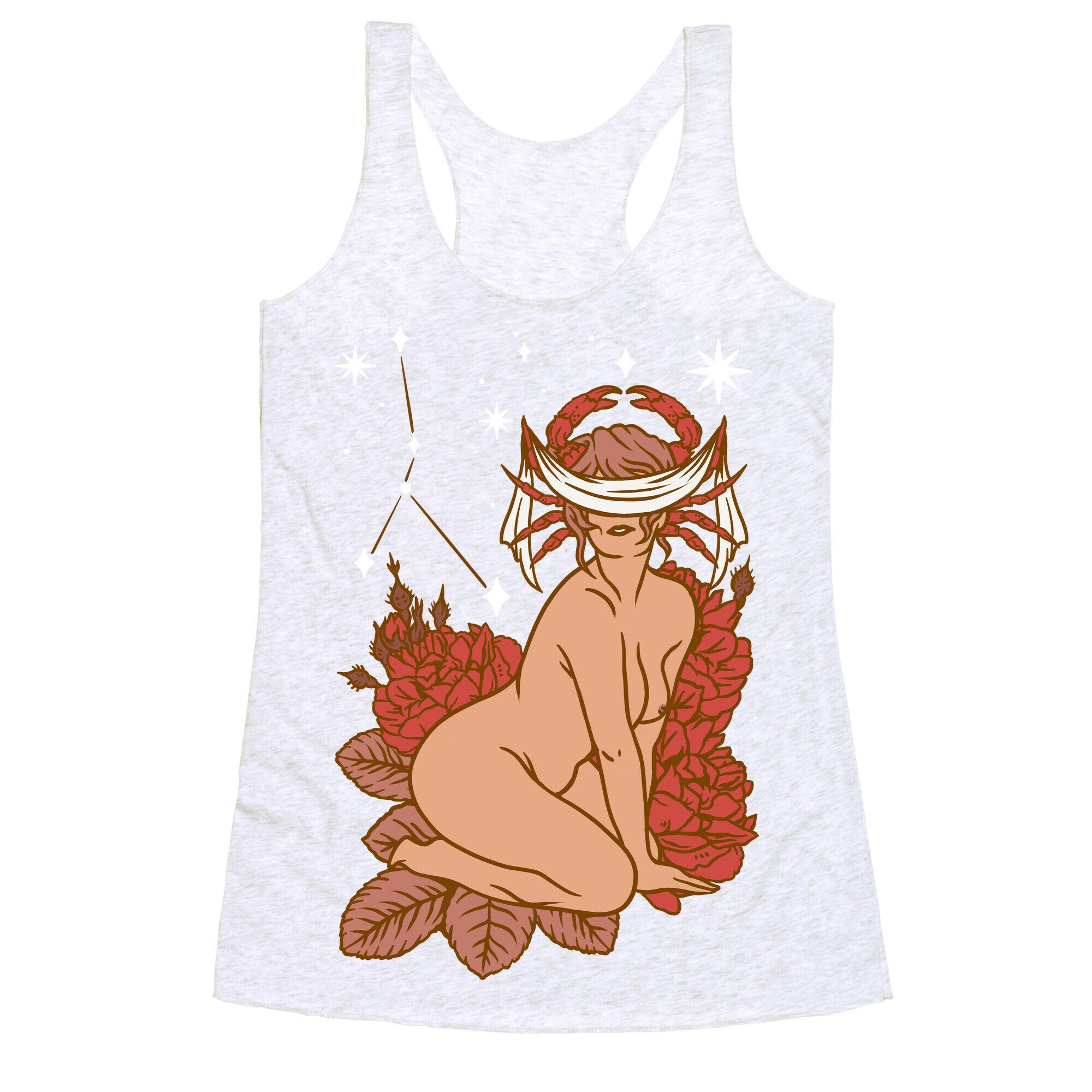 Zodiac Pinup Cancer Racerback Tank