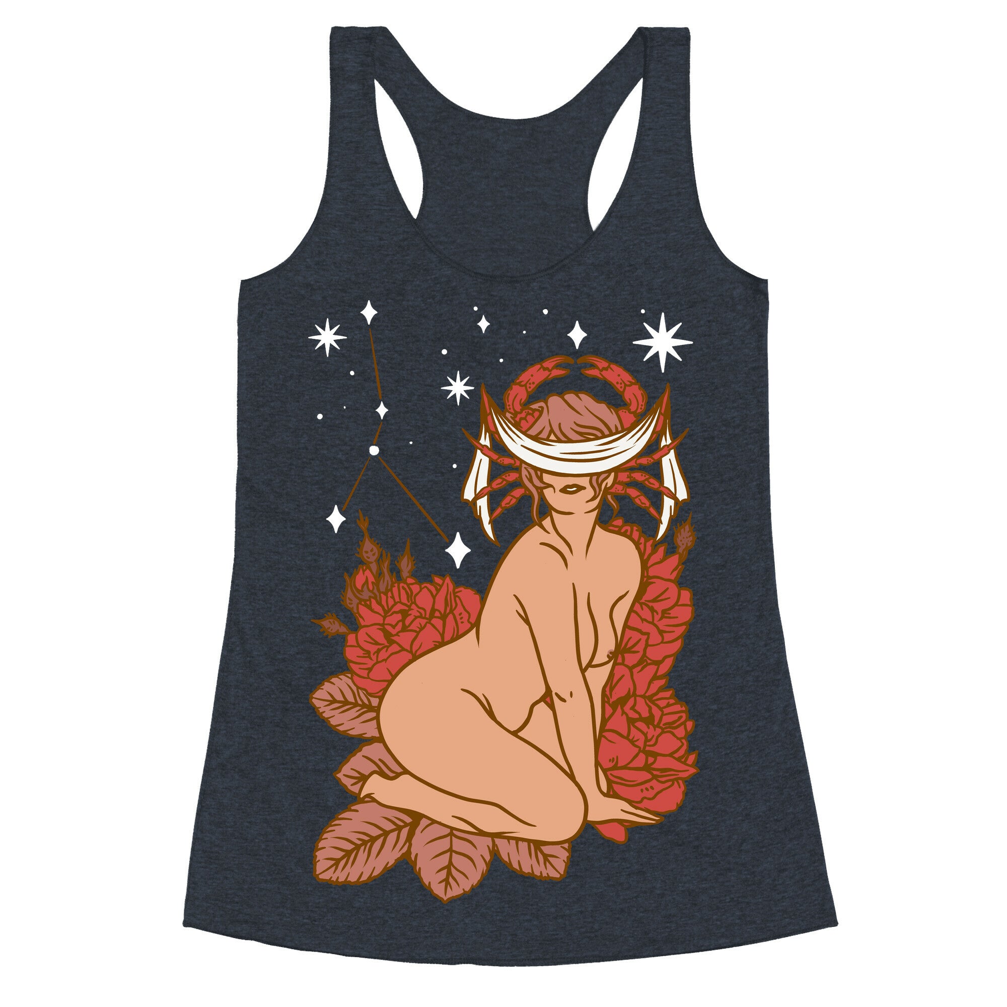 Zodiac Pinup Cancer Racerback Tank