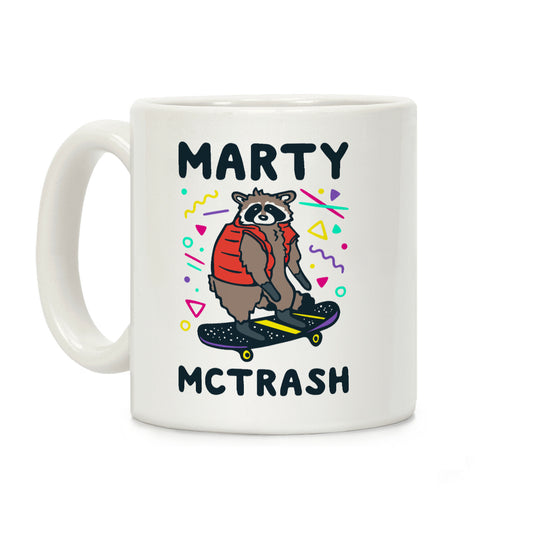 Marty McTrash Raccoon Parody Coffee Mug