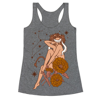 Zodiac Pinup Leo Racerback Tank