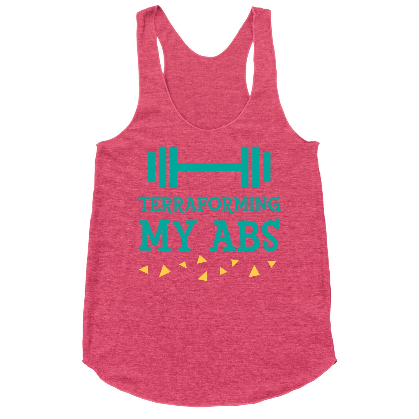 Terraforming My Abs Racerback Tank