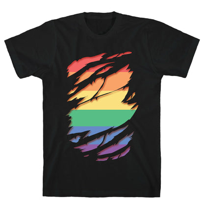 Ripped Shirt: Gay Pride T-Shirt