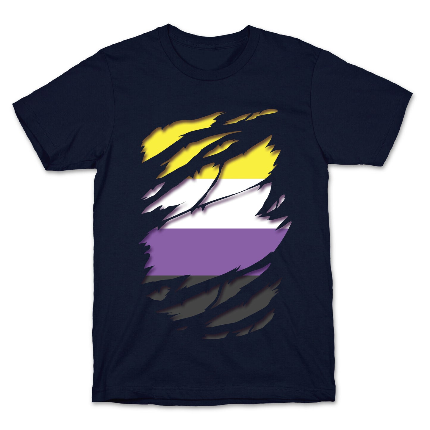 Ripped Shirt: Non-Binary Pride T-Shirt