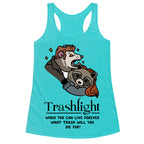Trashlight Raccoon Opossum Parody Racerback Tank
