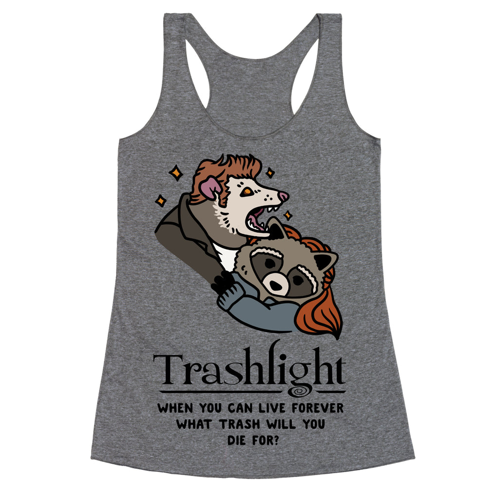 Trashlight Raccoon Opossum Parody Racerback Tank