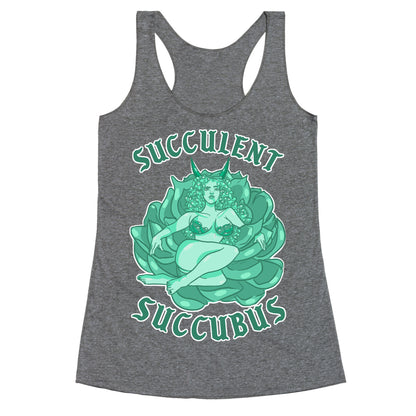 Succulent Succubus Dark Back Racerback Tank