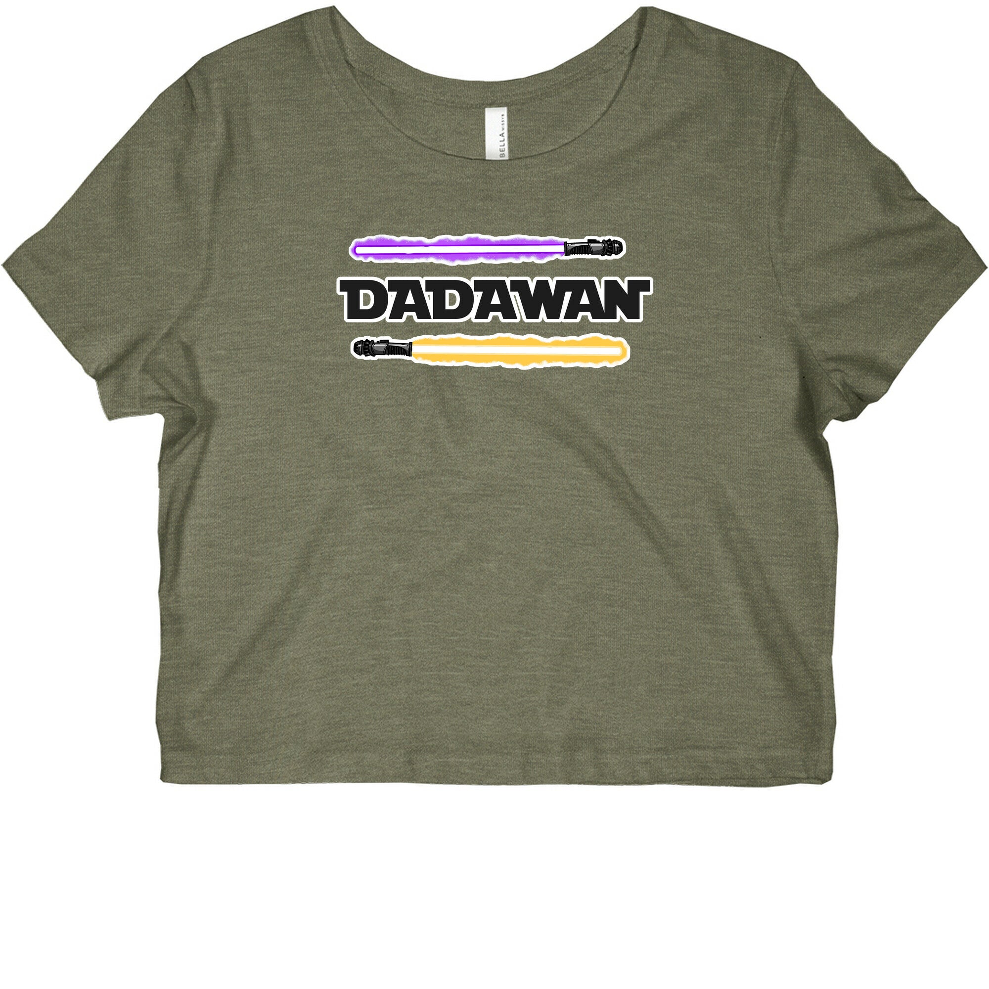 Padawan Dadawan Star Wars Parody Purple/Yellow Light Sabers Graphic Baby Tee