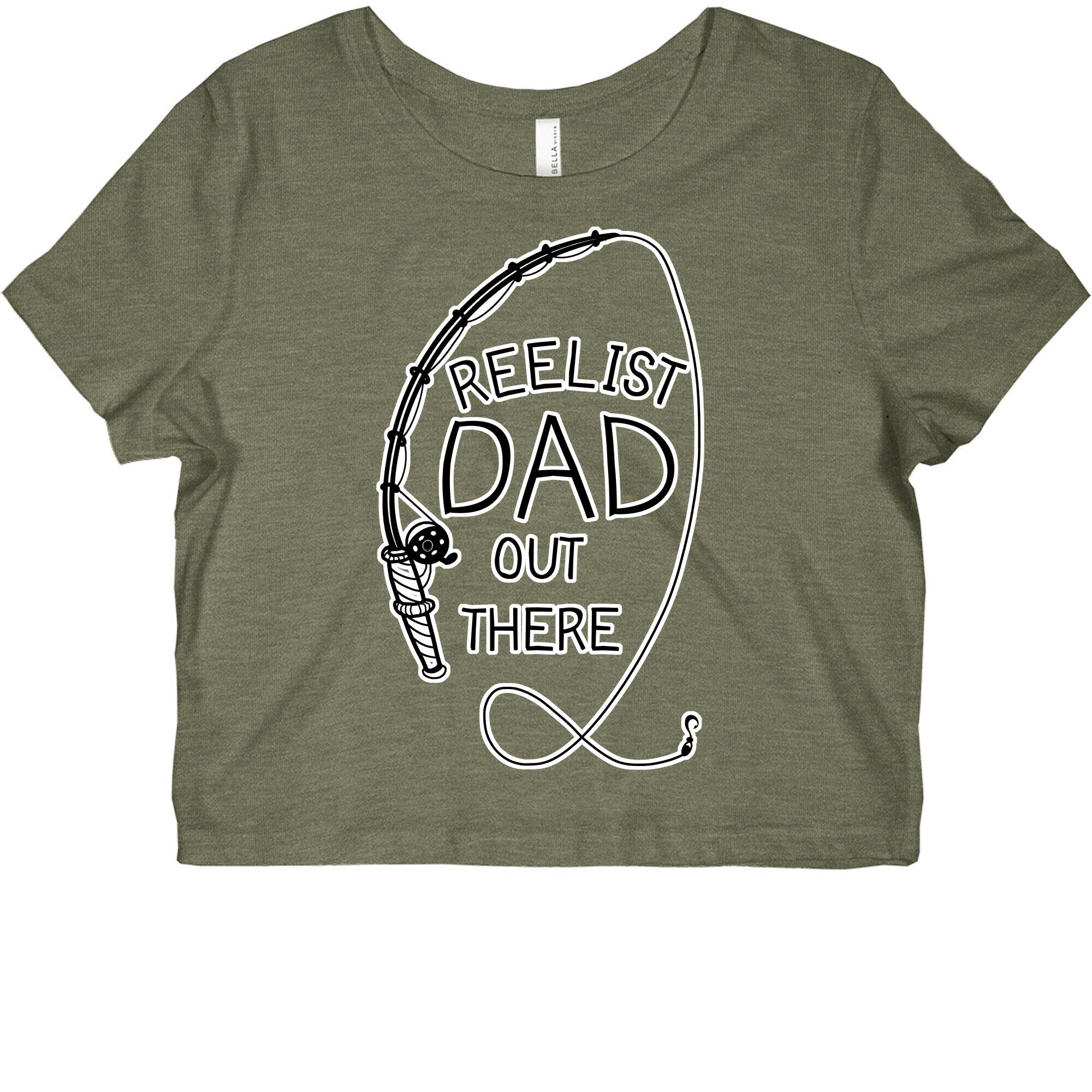 "Reelist Dad Out There" Fishing Graphic Baby Tee