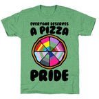 Everyone Deserves A Pizza Pride Unisex Triblend Tee