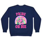 "Pride or Die" DnD Dice Pastel Crewneck Sweatshirt