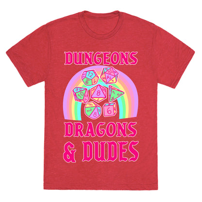 DnD & Dudes Dice Pastel Unisex Triblend Tee