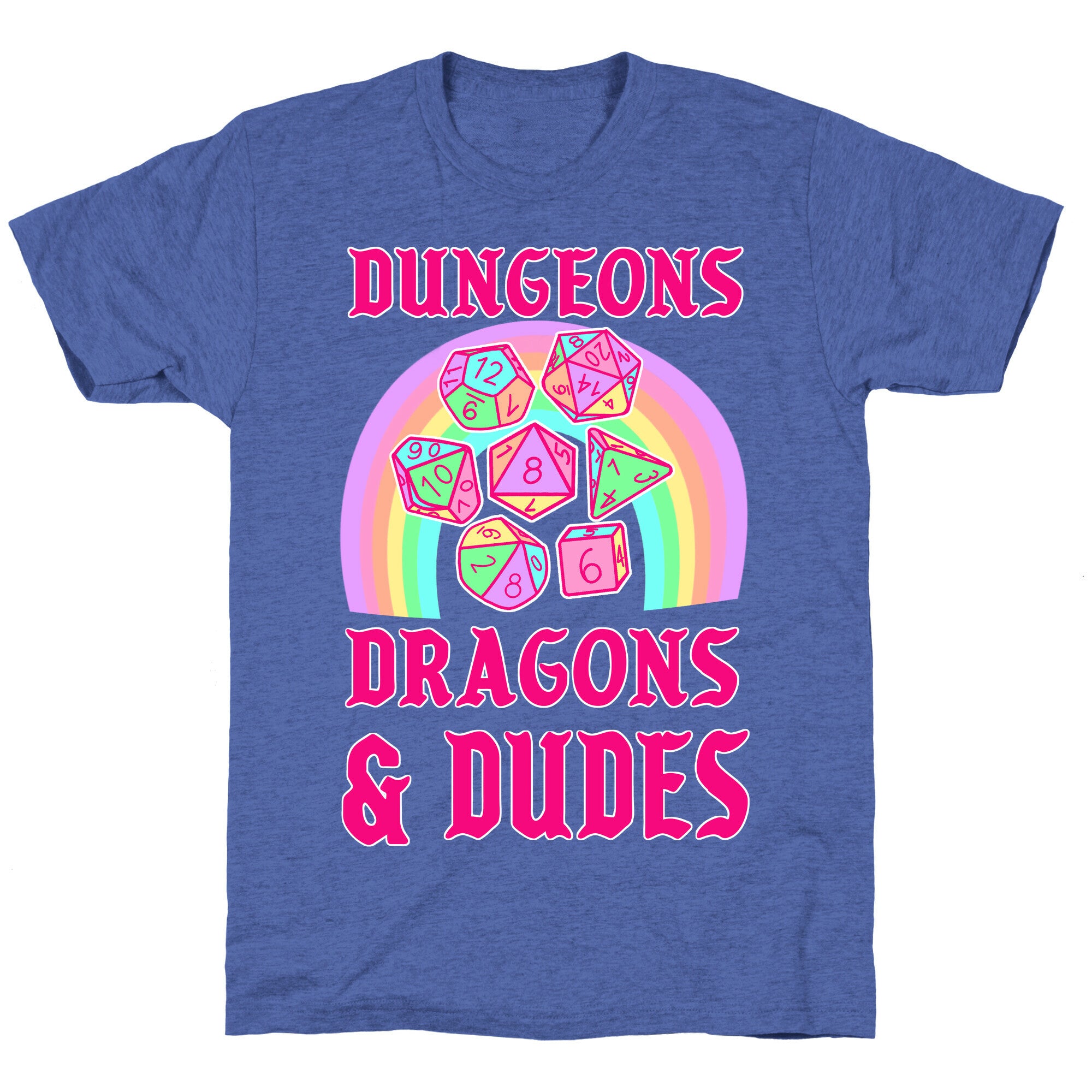 DnD & Dudes Dice Pastel Unisex Triblend Tee