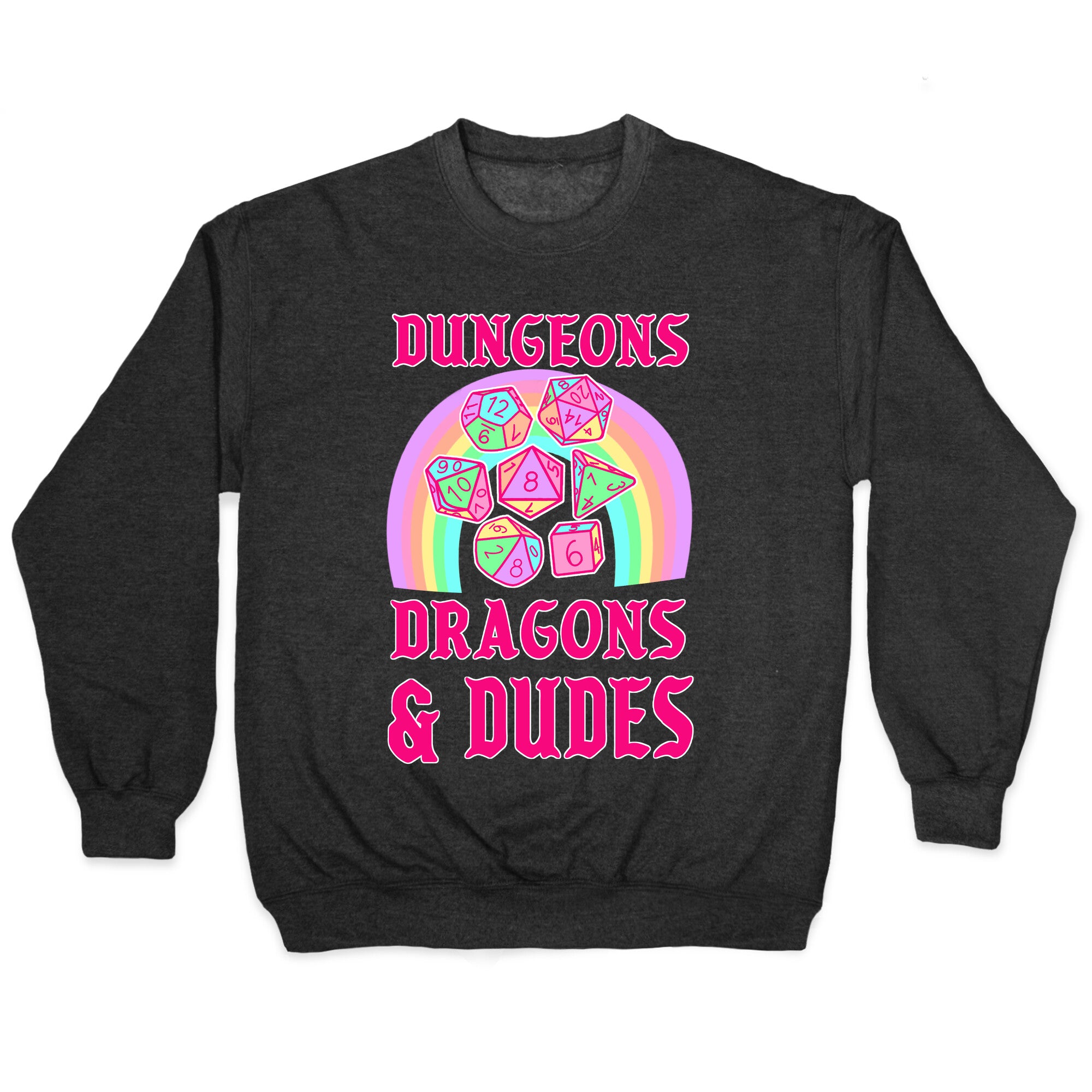 DnD & Dudes Dice Pastel Crewneck Sweatshirt