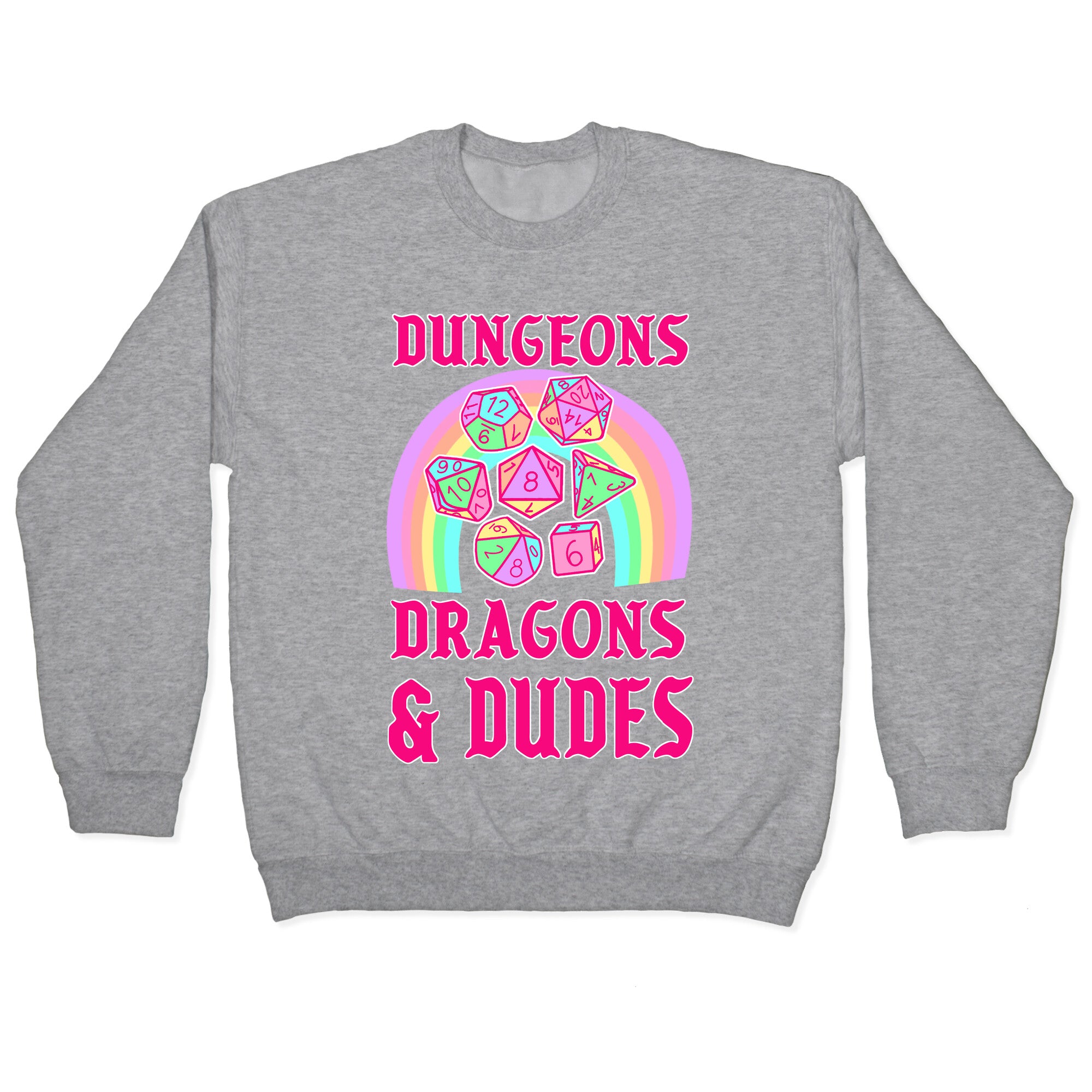 DnD & Dudes Dice Pastel Crewneck Sweatshirt