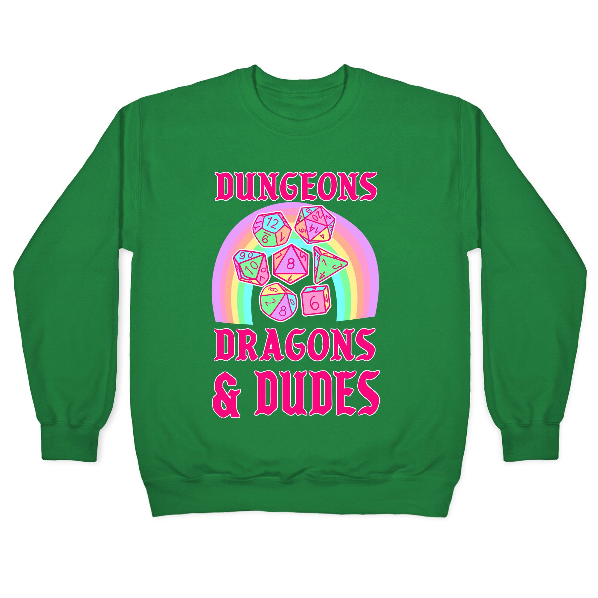 DnD & Dudes Dice Pastel Crewneck Sweatshirt