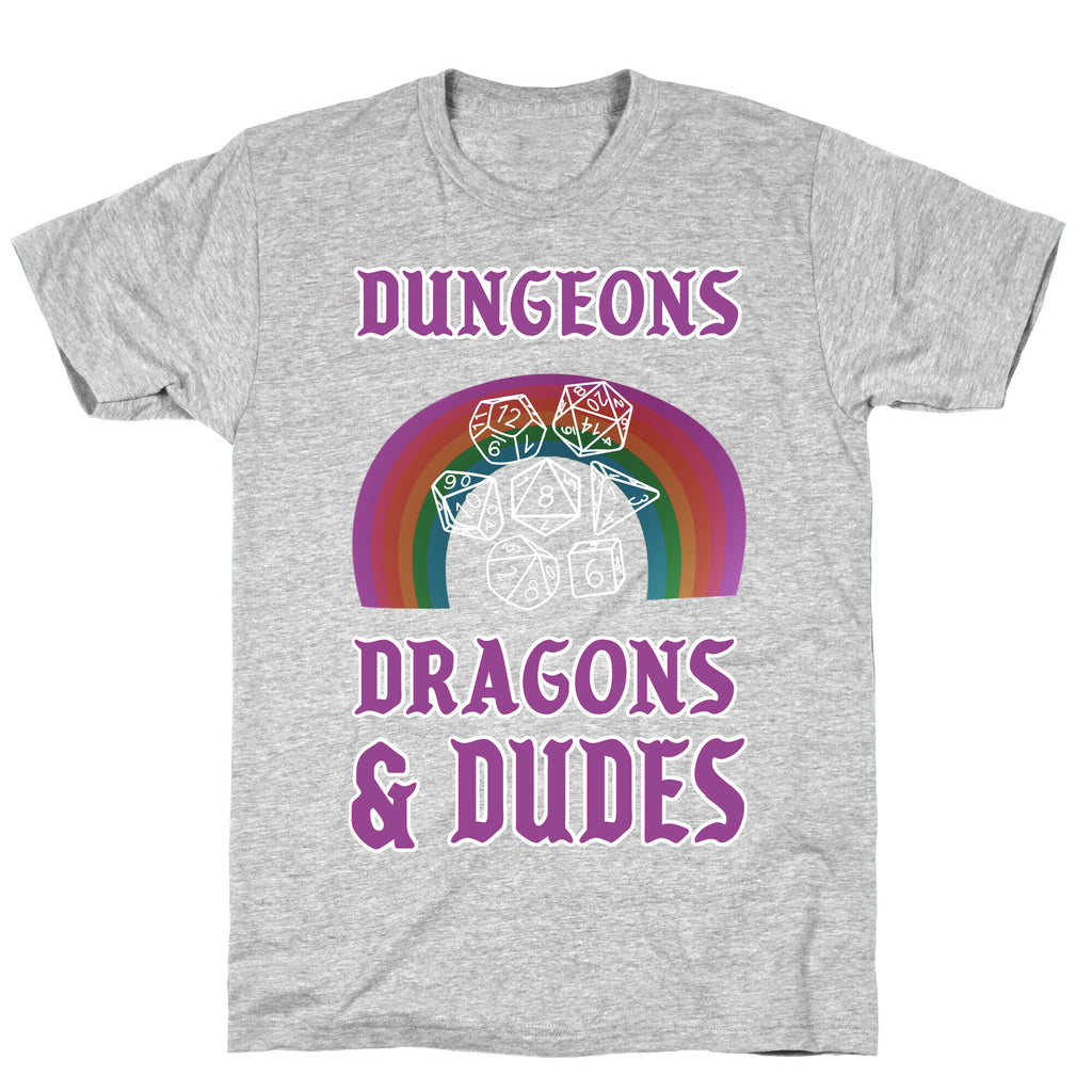 DnD & Dudes White Dice T-Shirt