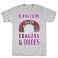 DnD & Dudes White Dice T-Shirt