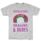 DnD & Dudes White Dice T-Shirt
