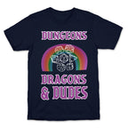 DnD & Dudes White Dice T-Shirt