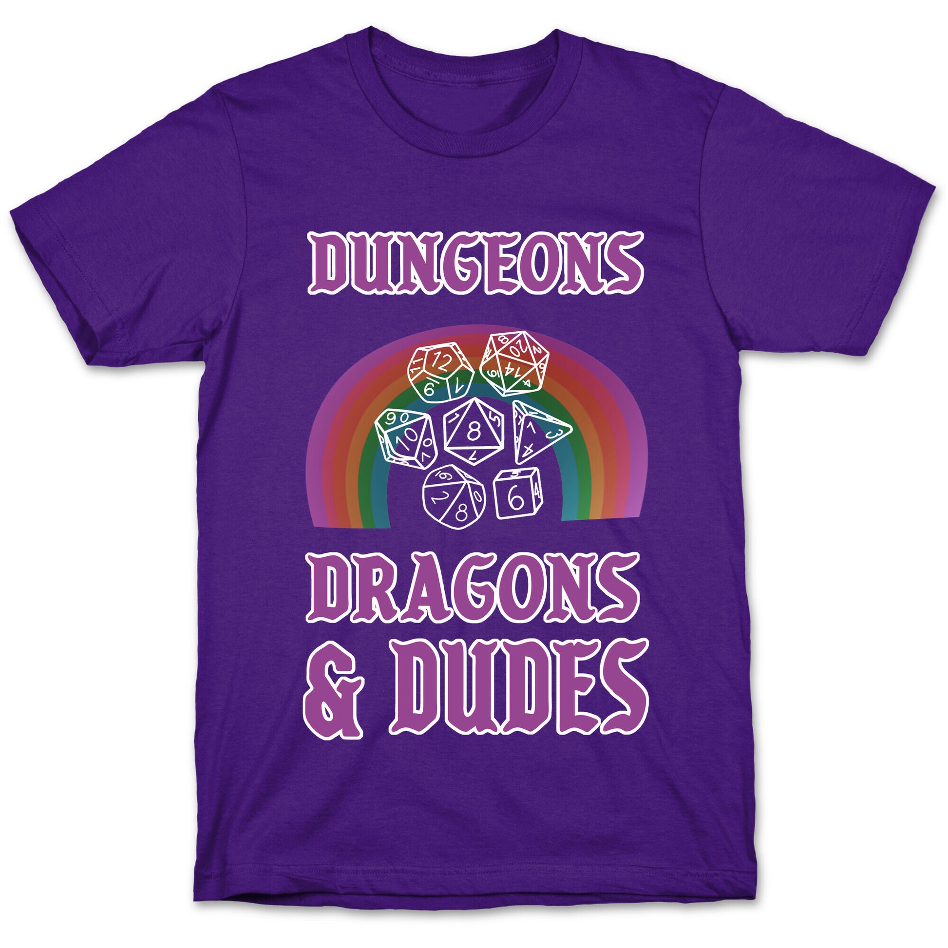 DnD & Dudes White Dice T-Shirt