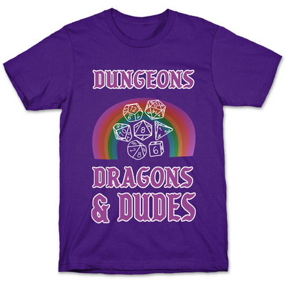 DnD & Dudes White Dice T-Shirt