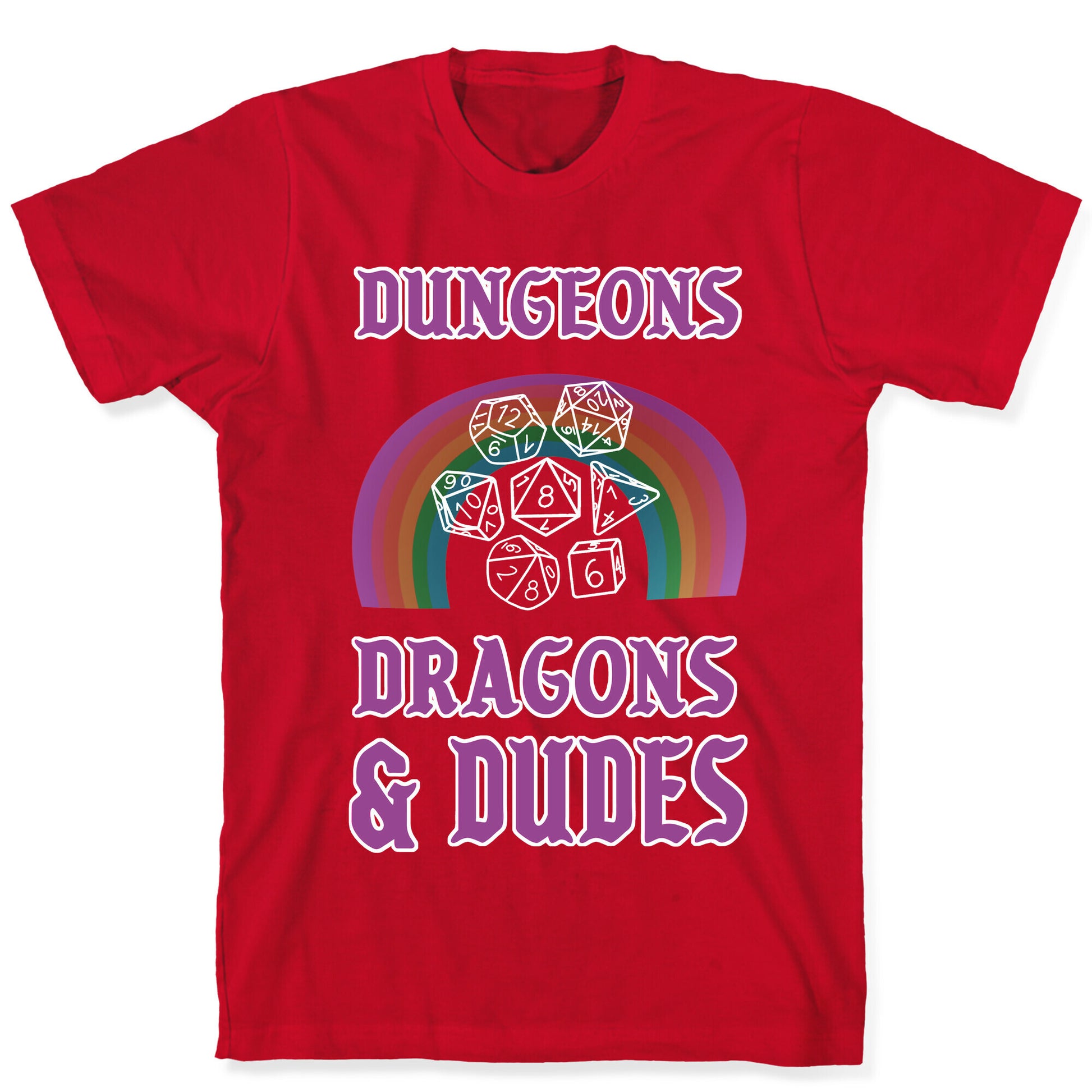 DnD & Dudes White Dice T-Shirt