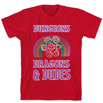 DnD & Dudes White Dice T-Shirt