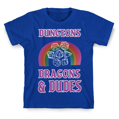 DnD & Dudes White Dice T-Shirt
