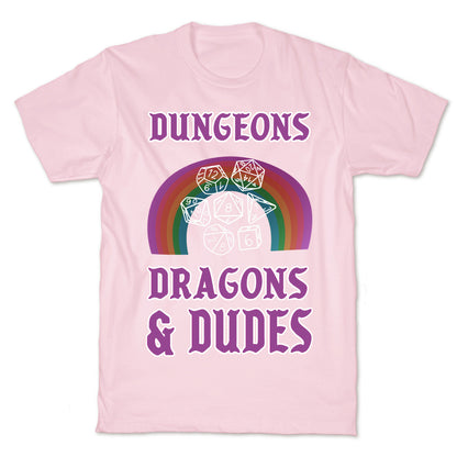 DnD & Dudes White Dice T-Shirt