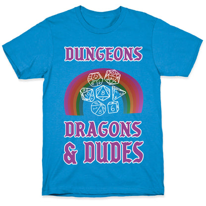 DnD & Dudes White Dice T-Shirt