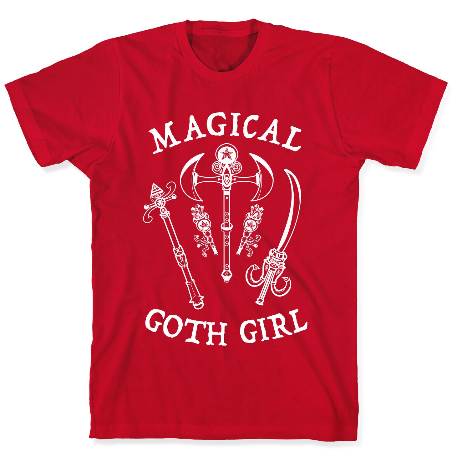 Magical Goth Girl White T-Shirt