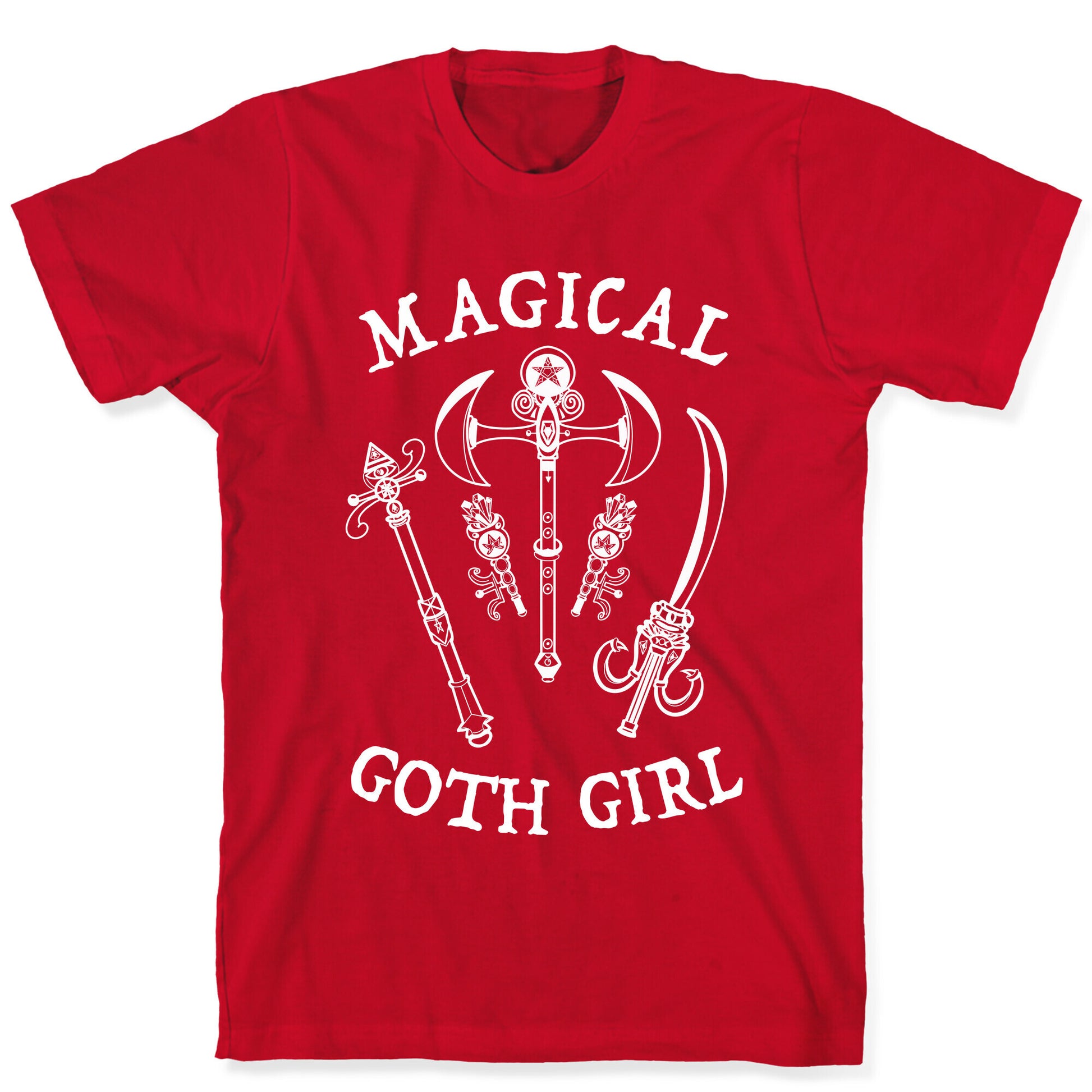 Magical Goth Girl White T-Shirt