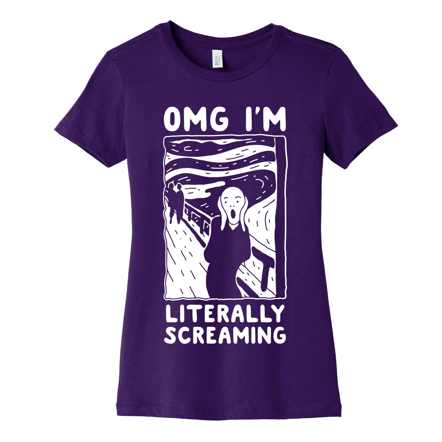 OMG I'm Literally Screaming  Women's Cotton Tee