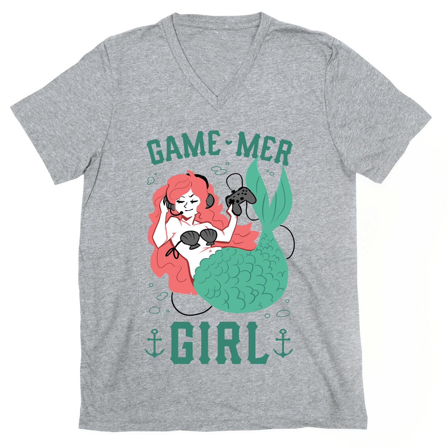 Game Mer Girl V-Neck