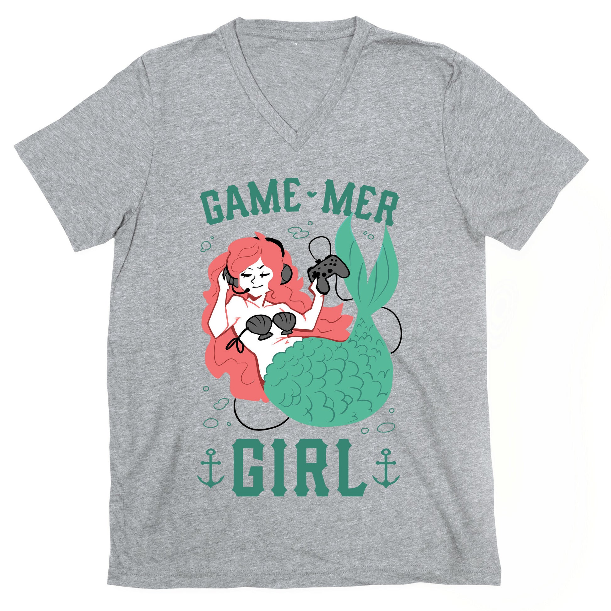 Game Mer Girl V-Neck